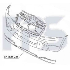 Спойлер бампера Suzuki Grand Vitara 06- чорний переднього (FPS). 7175065J03