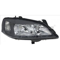 Фара ліва Opel Astra G 98-09 черн.рамка TYC 93175723