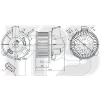 Вентилятор пічки Peugeot 206/307 (AVA) FP 20 W0251