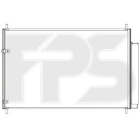 Радіатор кондиціонера (Конденсер) Toyota Auris (07-15), Toyota Avensis (09-15), Toyota Corolla (07-18) бенз.