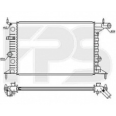 Радіатор охолодження Opel Vectra B 1995-1999 (FPS)