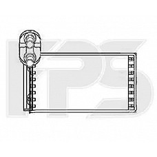 Радіатор опалювача Seat Alhambra '95 -09 / VW Sharan '95 -10 (FPS) розташування попереду