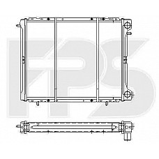 Радіатор охолодження Renault R19 (92-95) Renault Trafic (81-01) 2.0 МКПП (FPS)