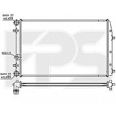 Радіатор охолодження Seat Ibiza 2002-2009 + Cordoba (FPS)