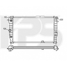 Радіатор охолодження Opel Vectra A 1988-1995 (FPS)