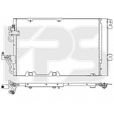 Радіатор кондиціонера (Конденсер) Opel Astra H 2003- (Nissens)
