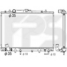 Радіатор охолодження Mitsubishi Pajero Sport I 2000-2008 (FPS)