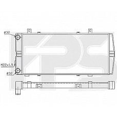 Радіатор охолодження Skoda Felicia I (AVA) FP 64 A1050