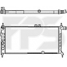 Радіатор охолодження Opel Kadett E 1.4 / 1.6D / 1.8 / 2.0 (1985-1991) (FPS)