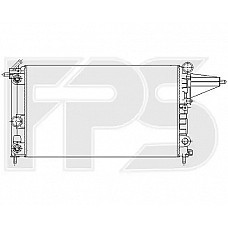 Радіатор охолодження Opel Vectra A (FPS) FP 52 A1082