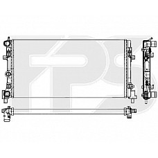 Радіатор охолодження VW Polo / Skoda Rapid; Fabia; Roomster (NRF) FP 74 A854