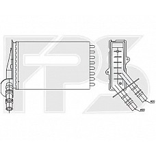 Радіатор опалювача Renault Symbol / Clio (FPS) FP 56 N52