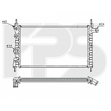 Радіатор охолодження Opel Kadett E (FPS) FP 52 A271-P