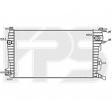 Радіатор охолодження Renault Fluence (AVA) FP 56 A414