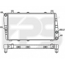 Радіатор охолодження Skoda FAVORIT / FORMAN 1988-1995 (FPS)