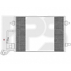 Радіатор кондиціонера (Конденсер) Skoda Superb I / VW Passat B5 (FPS) FP 64 K195