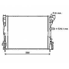 Радіатор охолодження Renault Zoe (AVA) FP 56 A406