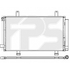 Радіатор кондиціонера (Конденсер) Suzuki SX4 (06-14) (FPS)