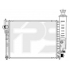 Радіатор охолодженняPeugeot 405' 1987-1996 (FPS) мех. складання