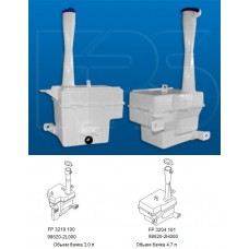 Бачок омивача HYUNDAI i30 08-12 3 л. (Без маторчіка) (FPS). 986202L000