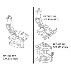 Бачок омивача VW PASSAT 11-15 EUR (B7) для авто з фарами галоген (одиночний бачок) (FPS). 3AA955453G