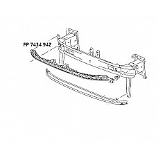 Напрямна бампера VW PASSAT 15 EUR (B8) переднього (FPS). 3G0807889