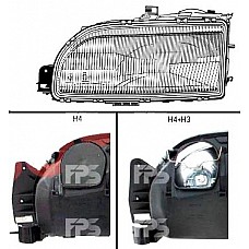 Фара FORD SIERRA 87-93 ліва h4 + h3 механічні. (TYC). FP2551R1-T