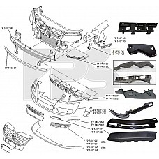 Молдинг Vw Passat B6. 3C0807645