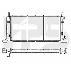 Радіатор охолодження Ford Escort IV, Ford ORion (86-90) (FPS)