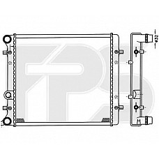 Радіатор охолодження VW / Skoda / Seat (FPS) FP 64 A433