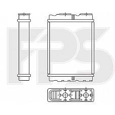 Радіатор опалювача Mitsubishi Colt / Lancer (FPS) FP 50 N136