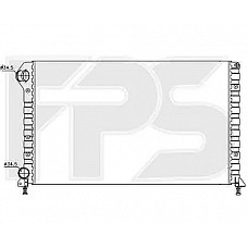 Радіатор охолодження Fiat Doblo 2001-2004 (FPS)