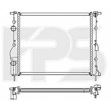 Радіатор охолодження Renault Kangoo 1997-2003 (FPS)