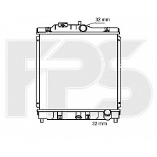 Радіатор охолодження Honda Civic / CRX (FPS) FP 30 A578-P