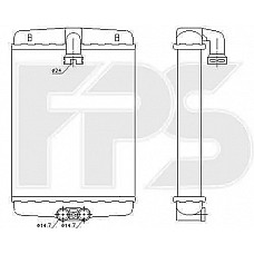 Радіатор опалювача Mercedes 202 1993-2000 (C-CLASS) (FPS)