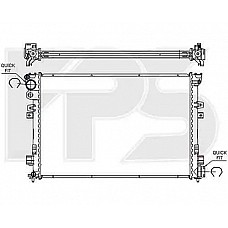 Радіатор охолодження Citroen Jumpy 1996-2003 (FPS)