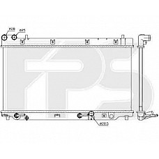 Радіатор охолодження Honda (NISSENS) FP 30 A247