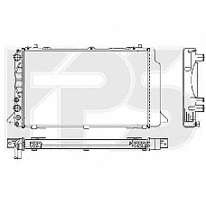 Радіатор охолодження Audi 80/90 1991-1994 (FPS)