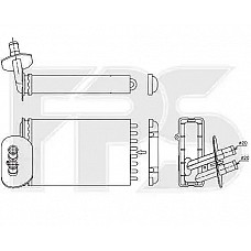 Радіатор опалювача VW T4 1990-2003 (крім CARAVELLE 1996-) (FPS)