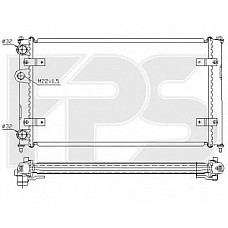 Радіатор охолодження VW / Skoda / Seat (FPS) хутро. збірка