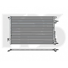 Радіатор кондиціонера (Конденсер) Opel Vectra C (Nissens) FP 52 K133