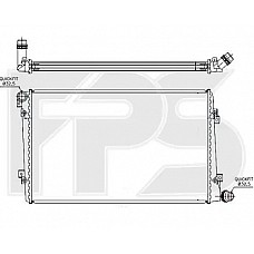 Радіатор охолодження Seat / Skoda / VW (FPS) FP 62 A171-P