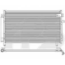 Радіатор кондиціонера (Конденсер) Subaru (FPS) FP 67 K499