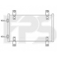 Радіатор кондиціонера (Конденсер) Citroen Jumper 2002-2006 (Nissens)
