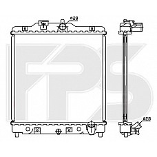 Радіатор охолодження Honda Civic V / Civic VI (FPS) FP 30 A577-P