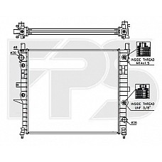 Радіатор охолодження Mercedes-Benz ML-class W163 (FPS) FP 46 A243