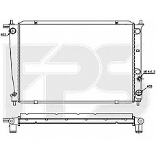 Радіатор охолодження Hyundai H-1 / H200 1997-2005 (FPS)