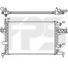 Радіатор охолодження Opel Combo 2001-2011 (FPS)