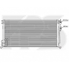 Радіатор кондиціонера (Конденсер) Mitsubishi Lancer VIII 1998-2003 (Nissens)