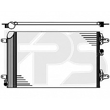 Радіатор кондиціонера (Конденсер) Ford (NRF) FP 28 K200